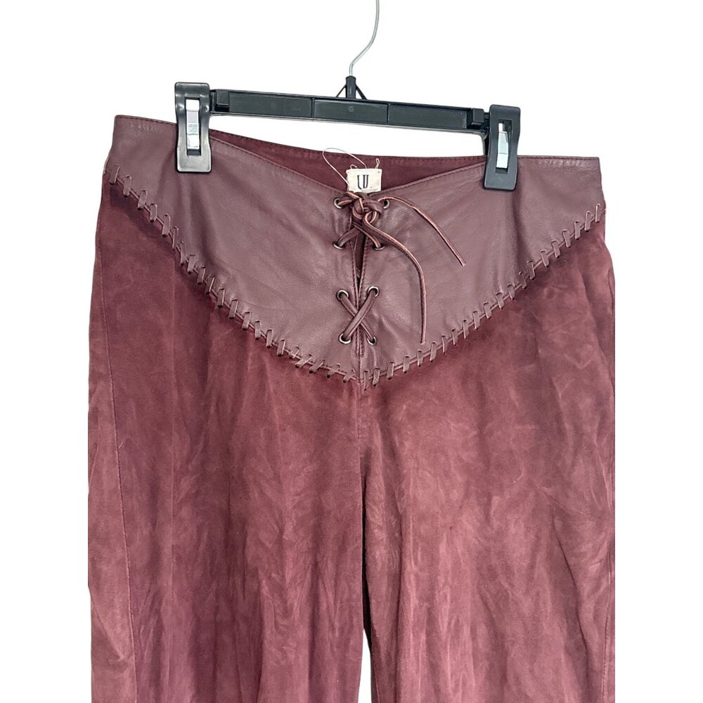 Understated Leather Sonny Suede Pants in Chocolate Small New Womens Leather - Picture 8 of 15